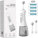 sorckin sorriso Sistema de irrigação nasal, máquina de lavagem nasal para alívio do sinus, 3 pressões Sinus Rinse IPX7 Waterproof Neti Pot automático com 40 pacotes salinos, 300ML Grande tanque para viagem e casa