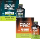 Frog Fuel Power Energy Energized Protein & Ultra Energized Pre Workout Shot Bundle, 1500mg Beta Alanine, 15g Protein Nano-Hydrolyzed Grass Fed Collagen, Pré e Pós-treino, 1,2 oz Packets, 48 Pack