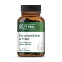 GAIA HERBS PRO Fermented Beet & Maca - Suplemento de suporte de energia saudável e circulação * - Suplemento de saúde renal com beterraba e cenoura raiz - Vegan, sem glúten, sem soja - 60 cápsulas (30 Servings)