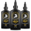 Bossman Jelly Beard Oil for Men - 3 Pack (12 onças em Total, Gold Scent) - Suaviza, Hidrata & Condições com Ingredientes Naturais