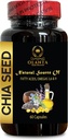 Chia Seeds Extract - CHIA Seed - Energy Booster, antioxidante Vitaminas Suplementos, chia Seeds Omega 3 e Fibra, chia Seeds superfood salvia hispânica - 1 garrafa 60 Softgels