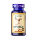 Puritan's Pride Vitamina E 184mg (400 UI) com Selênio 50mcg, Suplemento Vitamina para o Sistema Imune e Apoio à Saúde Antioxidante, Fornecimento de 3 meses, 100 Softgels de liberação rápida