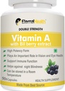 Eterna.l-Health Vitamina A (dupla força) com extratos de mirtilo e extratos de retinil Palmitate - Forma de alta potência - Suporta Visão saudável e sistema imunológico e crescimento saudável - 90 cápsulas de Veg