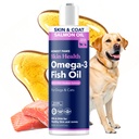 Paws honesto Wild Alaskan Salmon Oil para cães e gatos – Omega 3 Suplemento de óleo de peixe para pele, casaco, joint & Heart Health – Natural, Fonte Sustentável, 16 onças