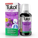 TUKOL Children's Tosse Medicine - Tosse & Congestion Alívio, Supressor de Tosse Chescial para Crianças, Medicina Frio e Tosse Infantil, Crianças Tosse Syrup para Idades 4+ Sabor de Uva 4 FL OZ