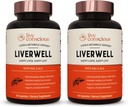 LiverWell Liver Cleanse, Rejuvenescimento, Suporte Metabólico - Suplemento Fígado para Saúde do Fígado w / Altamente Biodisponível extrato de cardo de leite, N-Acetil Cisteína, Ácido Alfa Lipóico, Zinco, Selênio - 2 Pack