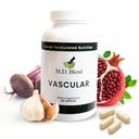 M.D. Vascular - Suplemento Formulado Especialista - Vascular & Global bem-estar Objetivos - Fluxo adequado, Números, Equilíbrio - Alho Poderoso, Ginger, L-Arginina, Romã - 120 Cápsulas (Pacote de 1)