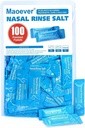 Neti Pot Salt Packets - 100 Embrulhados individualmente Saline Packets para Lavagem Nasal Kit de Refil Neti Pot .