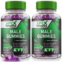 (2 Pack) Apex Testodrive, Apex Testodrive Suplemento dietético para homens, Apex Testodrive ganhou fórmula totalmente natural para o bem-estar geral e desempenho de pico, Apex Testo Drive Gomitas Review (120 Gummies)