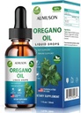 Óleo de orégano gotas líquidas com Carvacrol, Vitamina E - 6 Mês de fornecimento de óleo de gotas de orégano Extrato de tintura, Limpar, Detox, Suporte imunológico, Gut Saúde Digestiva - Puro Vegan Herbal óleo de orégano 1 oz