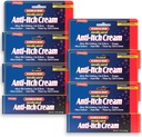 Natureplex Maximum Relief Medicated Anti-Itch Cream 1.5oz (6 Pack) – Rápido alívio para erupções cutâneas, mordidas, queimadura solar, cortes, queimaduras, hera venenosa e mais – Refrigeração Menthol & Pramoxine – Made in USA