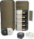 Organizador de comprimidos por semana 2 vezes por dia, prova de umidade, compartimentos destacáveis, caixa de comprimidos AM PM 2X 7 dias, organizador de pílulas de viagem para pílulas / óleo de peixe / medicação / vitamina / suplementos (preto + branco)
