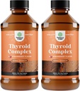 Suplemento de suporte de tiroide de alta absorção - Vegan suplementos de iodo líquido para suporte de tireóide para mulheres e homens com Myo-Inositol Selenium e Stinging Nettle para melhor energia e foco 2 Pack