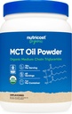 Nutricost Organic MCT Oil Powder 1 LB - Certificado USDA Organic, Great for Keto, Ketosis and Ketogenic Diets - Zero Net Carbs (Triglicerídeo de cadeia de médio)