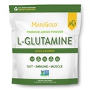 MariGold Pure Unflavored L-Glutamina em pó - Gut saudável, Imune, e apoio muscular, Não-GMO, Gluten Free, Soy & Allergen Free (5g / 5000mg por serviço)