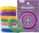 15 Pacote Pulseiras Repelentes Mosquito, livre de DEET para crianças e adultos, Individualmente embrulhadas