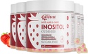 Inositol Gummies, Inositol Suplemento com Myo-Inositol & D-Chiro Inositol + Vitamina D3, Razão ideal 40:1, com magnésio Glycinate 400mg, Suporta ciclo regular para as mulheres, Vegan, 5 Pack