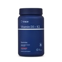 Trace Minerals □ Vitamina D3 + K2 Gummies □ 5.000 UI D3 + 50 mcg K2 Vegan, Açúcar livre, Gluten Free, Natural Strawberry Flavor