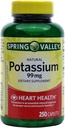 Gluconato de potássio 595 mg (contagem de 250)
