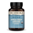 Dr. Mercola Biothin orgânico Apple Cider Vinagre e Fermented Cayenne, 30 Servings (30 cápsulas), Suplemento dietético, Suporte Digestivo, Não-GMO, USDA Orgânico