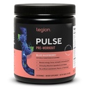 LEGION Pulso pré-treino - Todos os óxido nítrico natural pré-treino para aumentar a energia, creatina livre, naturalmente adoçado, beta Alanine, citrulina, Alpha GPC (framboesa azul)