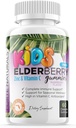 Kids Elderberry Gummies + Vitamina C + Echinacea & Bee Propolis Multivitamin Gummy Chews mastigável Imune Support Made in USA Gluten Free Non GMO 60 Gummy Whole Foods Market
