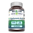 Fórmulas surpreendentes Suplemento de ácido hialurônico 200 Mg Por Servindo 120 Cápsulas