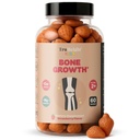 Truheight Kids Bone Growth Gummies (Strawberry, Idades 2+) Tall Nutrition for Natural Growth for Kids & Toddlers - Vitamina D, Cálcio, K, Magnésio Multivitamin, Vitaminas de força óssea, D3 K2, Taller