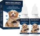 Cataratas para cães, colírios, melhorar a clareza da visão, melhorar a visão dos olhos e cataratas(2 x 10 ml)