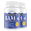 1200 MG SAM e Suplemento para Cérebro, Humor, Articulação e Fígado, Alta Absorção SAM-e (S-Adenosyl-L-Metionina) com CoQ10, 5-HTP, Entérico revestido 120 comprimidos, Vegan