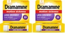 Dramamine Todo o dia Menos Drowsy Movimento Alívio da Doença * 8 Comprimidos Incluídos (Pacote de 2)