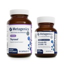Metagenics Bundle - Thyrosol & D3 10.000 + K - 90 Contagem de Thyrosol para a saúde da tireóide - 60 Softgels de D3 10.000 + K para suporte imunológico, saúde óssea e saúde do coração