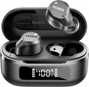 TOZO NC9 Hybrid Ativo Ruído Cancelando Earbuds Wireless, 6 Mics ENC Clear Call, IPX8 Impermeável, no ouvido Bluetooth 5.3 Auscultadores Estereo Baixo Orelha Buds 59H Tempo de jogo com LED Display 32 EQs via APP