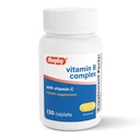 Complexo de Vitamina B de Rugby com Vitamina C - Vitaminas Complexo B sem glúten para Energia, Metabolismo, Nervo e Suporte Imune, 130 Caplets