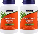 NOW Foods Hawthorn Berry 540 mg, 100 Veg Cápsulas (Pacote de 2)