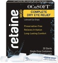 OCuSOFT retém MGD completo alívio de olho seco lubrificante gotas de olho único-dose containers, 30 contagem (Pacote de 2)