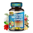 Complexo de Água Orgânica VEGATOT - Fórmula 14-em-1 - com Dandelion Uva Ursi Cavalo de Milho Salsa de Seda Nettle Hibiscus Ginger