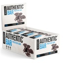 Barras de proteína de crumble Bar autênticas - Barras de energia de substituição de refeições saborosas w/ 15g Whey Protein Isolate, Açúcares naturais de mel puro, Fundação de manteiga de amendoim gordura saudável - 12 Pack