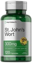 Horbäach St John's Wort Cápsulas de 300mg □ 120 Contagem □ Não-GMO, Sem Glúten