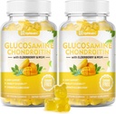 Açúcar Free Glucosamina Condroitin Gummies, Força extra 1500mg Glucosamina com Chondroitin HSH & Elderberry & Turmeric, Suplemento de apoio conjunto para homens e mulheres Mover saúde conjunta livre