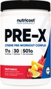 Nutricost Pré-X Xtreme Pré-treno Pó Complexo, Fruit Punch, 30 Servings, Vegetarian, Non-GMO e Gluten Free