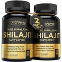 Atlantis Nutrition Himalayan Shilajit Cápsulas Formulado com 20% de Ácido Fulvico - 10:1 Extrato - EUA Made Suplemento Himalayan Shilajit para Homens e Mulheres □ 120 Cápsulas