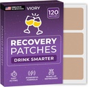 Recovery Patches 120 Pack - Acorde refrescado e energizado com o nosso Patch Ingredientes 100% naturais para a festa - Skin-Friendly & Waterproof - Aplicar antes de beber - fórmula matutina melhorada