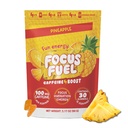 FocusFuel Energy Chews – Pineapple Flavor (15 Servings) – 100mg Cafeína + Alpha GPC + L-Theanina + B12, Magnésio – Energia Tropical Boost – Sem Acidente ou Jitters