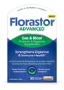 Florastor Gás avançado e Bloat Probiótico, Enzimas Digestivas e Botânicas, Além de Probióticos para Saúde Digestiva, 30 Cápsulas