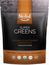 Super Verdes # 1 Superalimento verde em pó   , 100% USDA orgânico não-GMO Vegan Supplement , 20+ Alimentos inteiros (Espirulina, grama de trigo, cevada), Probióticos, Fibra e enzimas (Original, 30 Servings) (Chocolate)
