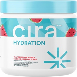 Cira Hydration Powder (45 Servings) - Mistura de bebida eletrolítica com sal de Himalaia para alívio de desidratação e recuperação - Açúcar de melancia