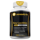 Cápsulas de Lecitina de Soja 1200mg (One a Day, 100 Softgels) Suplemento de Suporte Imune Rico em Fosfolipídios Suporta Metabolismo, Saúde do Cérebro e Coração e Funções Celulares Made in the USA Non-GMO by Neonutrix