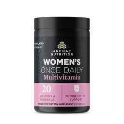 Nutrição antiga Multivitamin para as mulheres, Suplemento Feminino Uma vez Diário, Vitamina B, C, K2, Magnésio, Folato e Ferro, Suporta Saúde Óssea, 30 Contagem