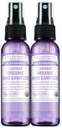 Dr. Bronner's - Spray de higienizador orgânico de mão (lavanda, 2 onça, 2-Pack) - Fórmula simples e eficaz, limpezas e higienização, sem Harsh Chemicals, hidrata e limpa mãos